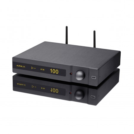 Auralic Polaris noir vue de côté