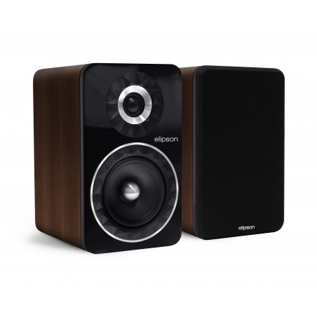 Elipson Prestige Facet 6B façade noire caisse noyer