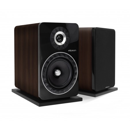 Elipson Prestige Facet 8B Caisse noyer & façade noir laqué