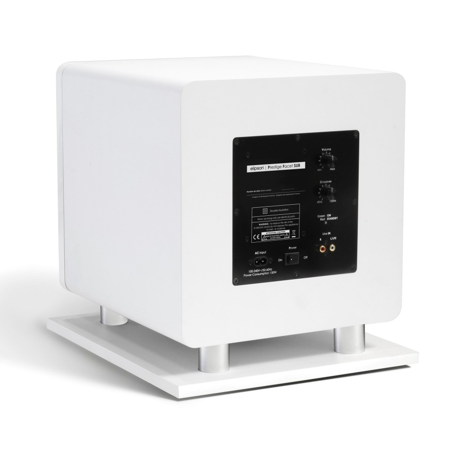 Subwoofer Elipson Prestige 8.1 - Caisson De Basses Haute Performance - Pour Système Audio Maison