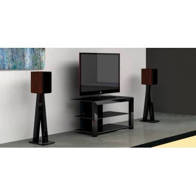 Pied d'enceinte noir laqué Norstone Walk Stand